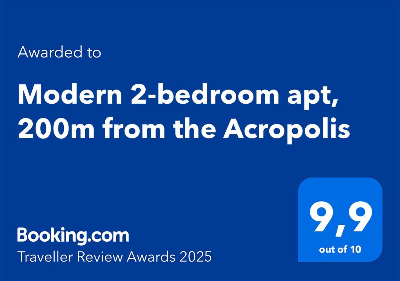 Modern 2-Bedroom Apt, 200M From The Acropolis Atény Exteriér fotografie